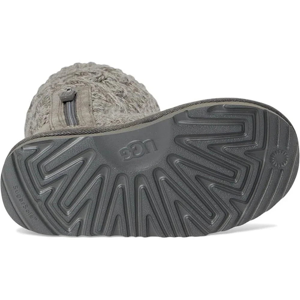 UGG Classic Cardi 1143702T Boots Toddler US 12 Gray Cable Knit Pull On JOBB1075